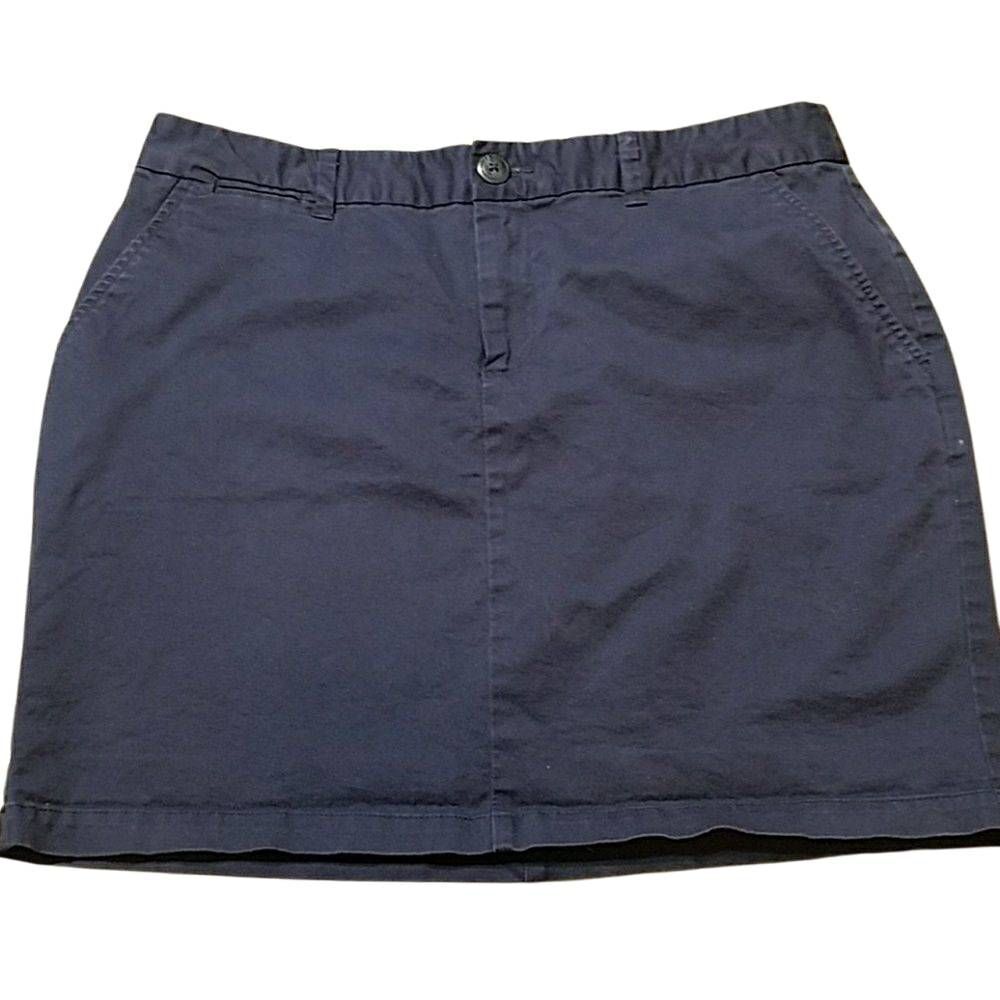 Gap stretch navy skirt 8